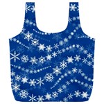 Snowflakes Winter Background Full Print Recycle Bag (XXXL)
