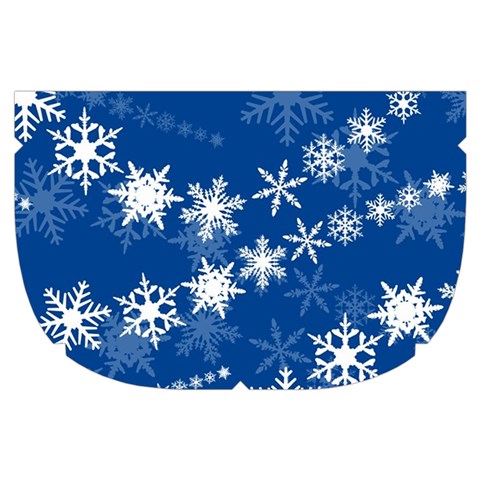 Snowflakes Winter Background Make Up Case (Small) from ArtsNow.com Side Right