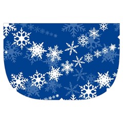Snowflakes Winter Background Make Up Case (Small) from ArtsNow.com Side Right
