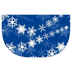 Snowflakes Winter Background Make Up Case (Medium) from ArtsNow.com Side Left