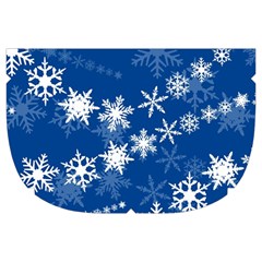 Snowflakes Winter Background Make Up Case (Large) from ArtsNow.com Side Left