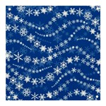 Snowflakes Winter Background Banner and Sign 3  x 3 
