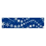 Snowflakes Winter Background Banner and Sign 4  x 1 