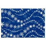 Snowflakes Winter Background Banner and Sign 6  x 4 