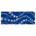 Snowflakes Winter Background Banner and Sign 8  x 3 