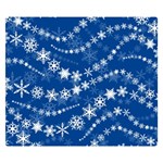 Snowflakes Winter Background Premium Plush Fleece Blanket (Small)