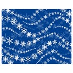 Snowflakes Winter Background Premium Plush Fleece Blanket (Medium)