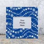 Snowflakes Winter Background White Box Photo Frame 4  x 6 