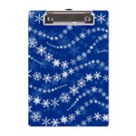 Snowflakes Winter Background A5 Acrylic Clipboard