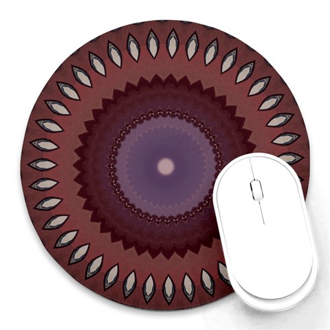 Art Pattern Design Round Mousepad from ArtsNow.com Front