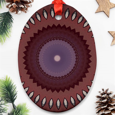 Art Pattern Design Ornament (Oval) from ArtsNow.com Front