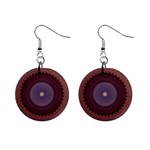 Art Pattern Design Mini Button Earrings