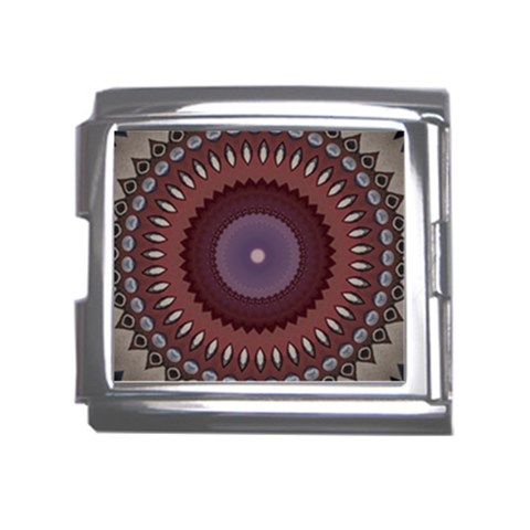 Art Pattern Design Mega Link Italian Charm (18mm) from ArtsNow.com Front