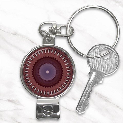 Art Pattern Design Nail Clippers Key Chain from ArtsNow.com Front