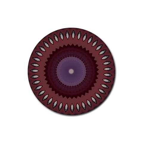 Art Pattern Design Rubber Coaster (Round) from ArtsNow.com Front