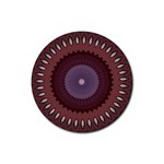 Art Pattern Design Rubber Round Coaster (4 pack)