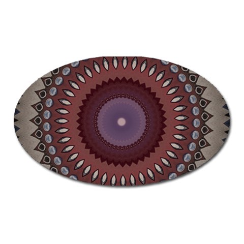 Art Pattern Design Oval Magnet from ArtsNow.com Front