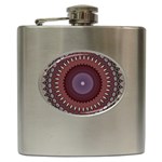 Art Pattern Design Hip Flask (6 oz)
