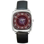 Art Pattern Design Square Metal Watch