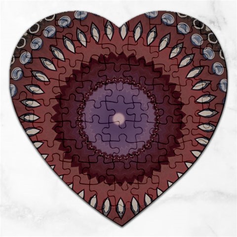 Art Pattern Design Jigsaw Puzzle (Heart) from ArtsNow.com Front