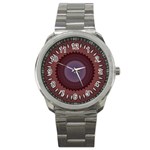 Art Pattern Design Sport Metal Watch