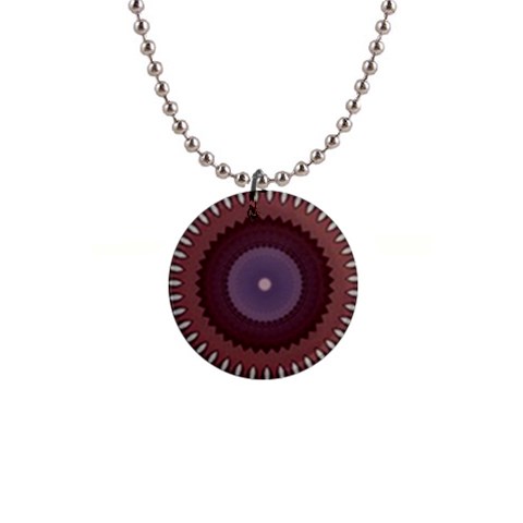 Art Pattern Design 1  Button Necklace from ArtsNow.com Front