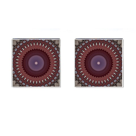 Art Pattern Design Cufflinks (Square) from ArtsNow.com Front(Pair)