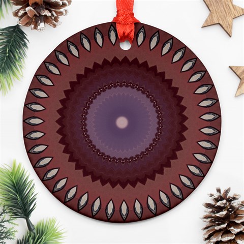 Art Pattern Design Round Ornament (Two Sides) from ArtsNow.com Front