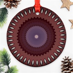 Art Pattern Design Round Ornament (Two Sides) from ArtsNow.com Back