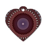 Art Pattern Design Dog Tag Heart (Two Sides)