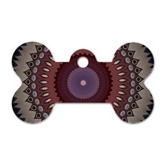 Art Pattern Design Dog Tag Bone (Two Sides) from ArtsNow.com Back