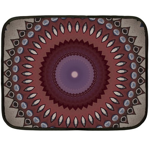 Art Pattern Design Two Sides Fleece Blanket (Mini) from ArtsNow.com 35 x27  Blanket Back