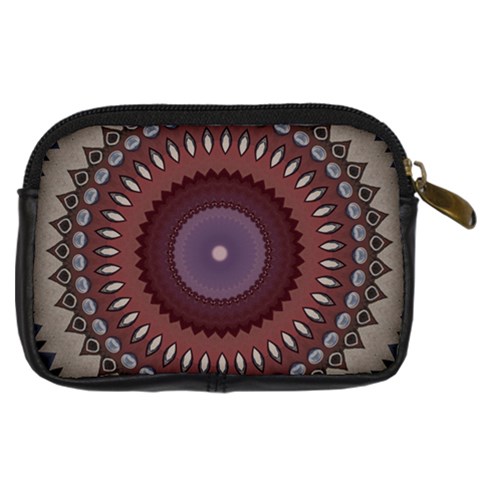 Art Pattern Design Digital Camera Leather Case from ArtsNow.com Back