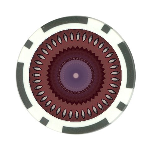 Art Pattern Design Poker Chip Card Guard (10 pack) from ArtsNow.com Front
