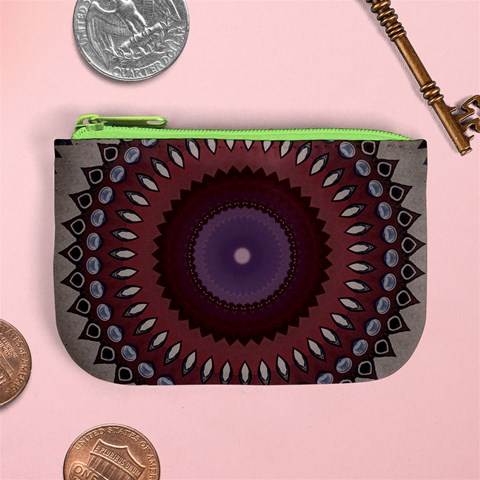 Art Pattern Design Mini Coin Purse from ArtsNow.com Front