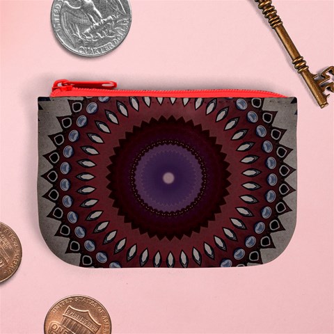 Art Pattern Design Mini Coin Purse from ArtsNow.com Front