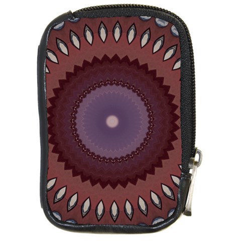 Art Pattern Design Compact Camera Leather Case from ArtsNow.com Front