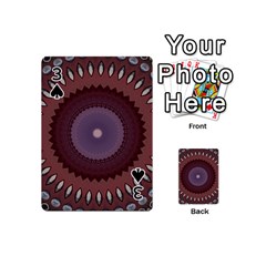 Art Pattern Design Playing Cards 54 Designs (Mini) from ArtsNow.com Front - Spade3