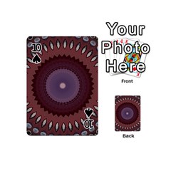 Art Pattern Design Playing Cards 54 Designs (Mini) from ArtsNow.com Front - Spade10