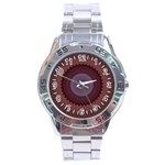 Art Pattern Design Stainless Steel Analogue Watch