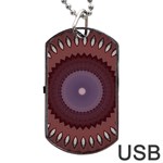 Art Pattern Design Dog Tag USB Flash (One Side)