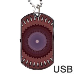Art Pattern Design Dog Tag USB Flash (Two Sides) from ArtsNow.com Back