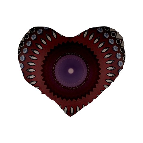 Art Pattern Design Standard 16  Premium Heart Shape Cushions from ArtsNow.com Back