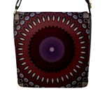 Art Pattern Design Flap Closure Messenger Bag (L)