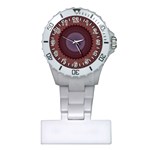 Art Pattern Design Plastic Nurses Watch