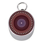 Art Pattern Design Mini Silver Compasses