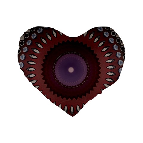 Art Pattern Design Standard 16  Premium Flano Heart Shape Cushions from ArtsNow.com Front