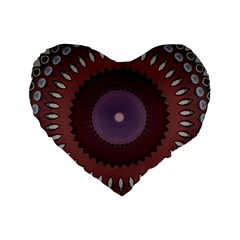 Art Pattern Design Standard 16  Premium Flano Heart Shape Cushions from ArtsNow.com Front