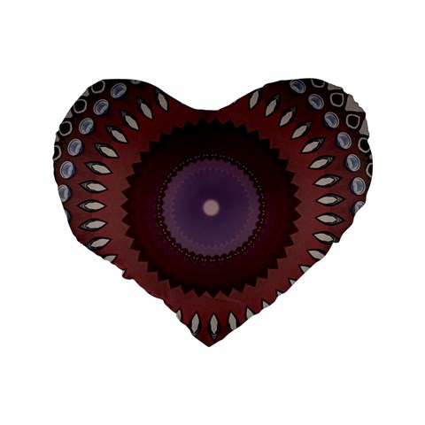 Art Pattern Design Standard 16  Premium Flano Heart Shape Cushions from ArtsNow.com Back