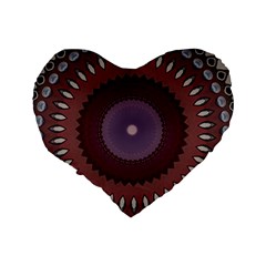 Art Pattern Design Standard 16  Premium Flano Heart Shape Cushions from ArtsNow.com Back